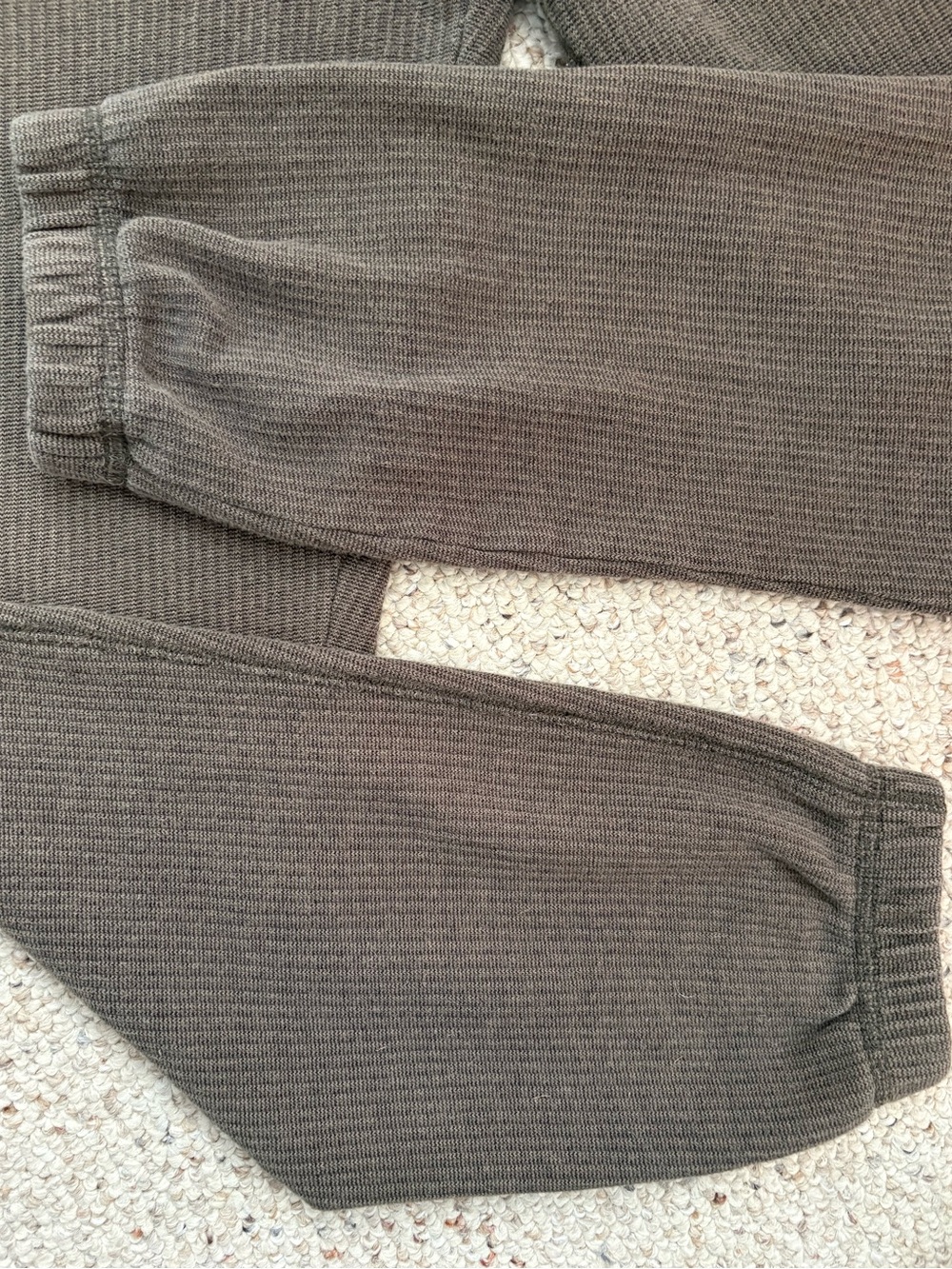Billabong Micro Corduroy Pattern Drawstring Jogger Pants - Olive Green - Size M - Picture 6 of 7